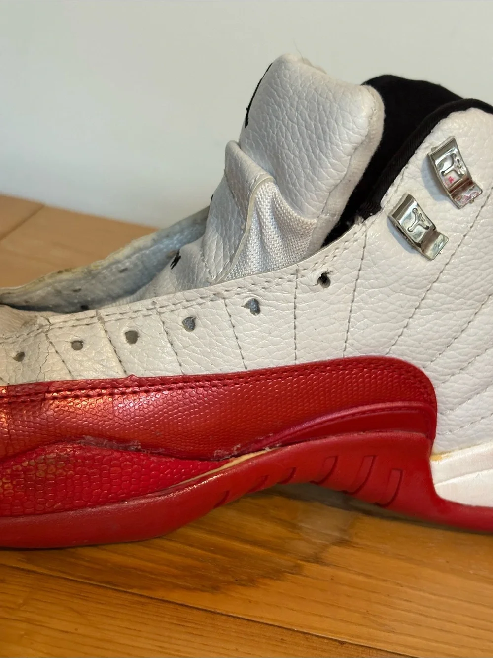 Air Jordan 12 Retro 'Cherry' (2009) high-top basketball sneakers, size 12